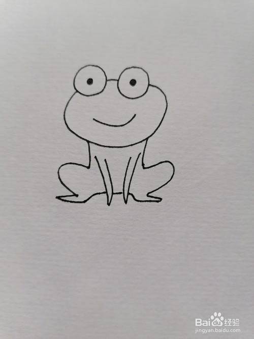 电脑画图青蛙简笔画画法