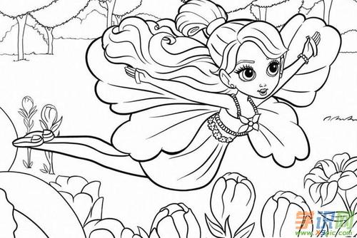 爱好 学画画 简笔画    精灵是非常可爱漂亮的漫画版的精灵公主更是