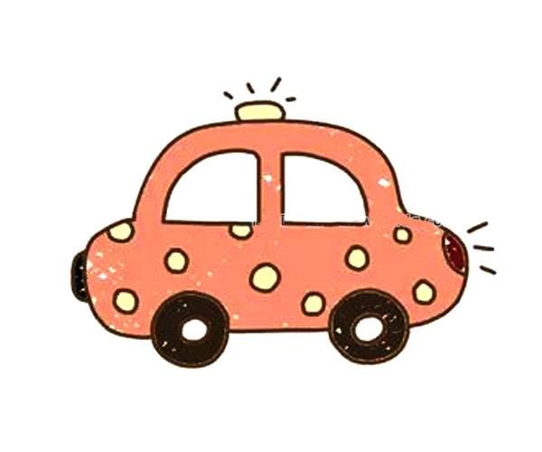 儿童学画可爱的小汽车简笔画步骤教程 小汽车的简单画法--简笔画大全
