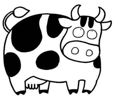第10张农场里的奶牛简笔画图片故事带着想象飞奶牛简笔画图片教程奶牛