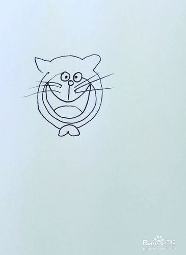 怎样画儿童简笔画机器猫伴虎娃