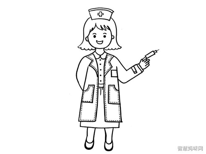 护士简笔画画法步骤