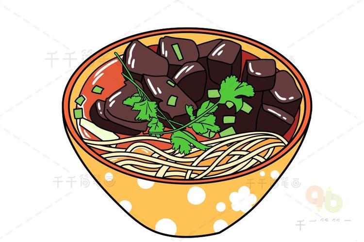 蔬菜简笔画 南京小吃 鸭血粉丝汤简笔画鸭血粉丝汤是南京的特色名吃.