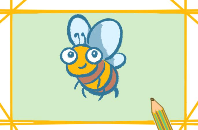 幼儿简笔画蜜蜂的画法