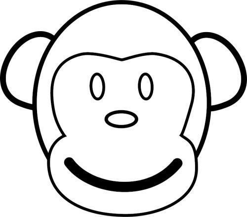 猴子大头照简笔画