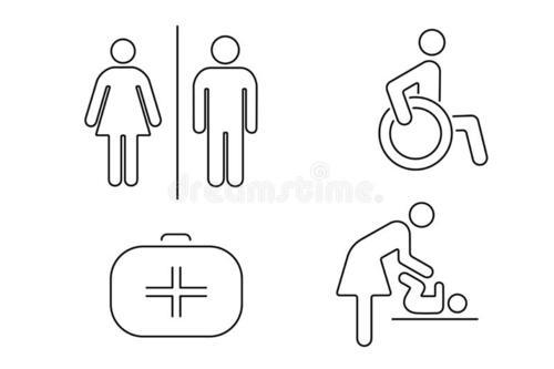 简笔画厕所logo|平面|标志|匡则安 - 原创作品 - 站酷卡通可爱男女