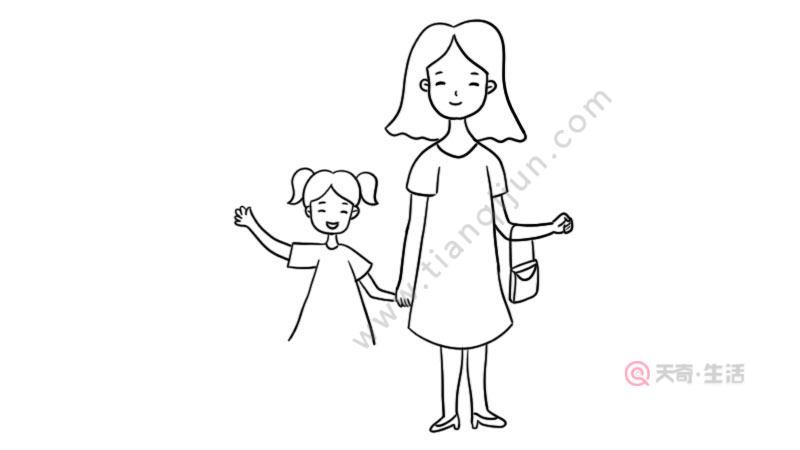 母亲节的简笔画的教程是什么呢 母亲节的简笔画画法