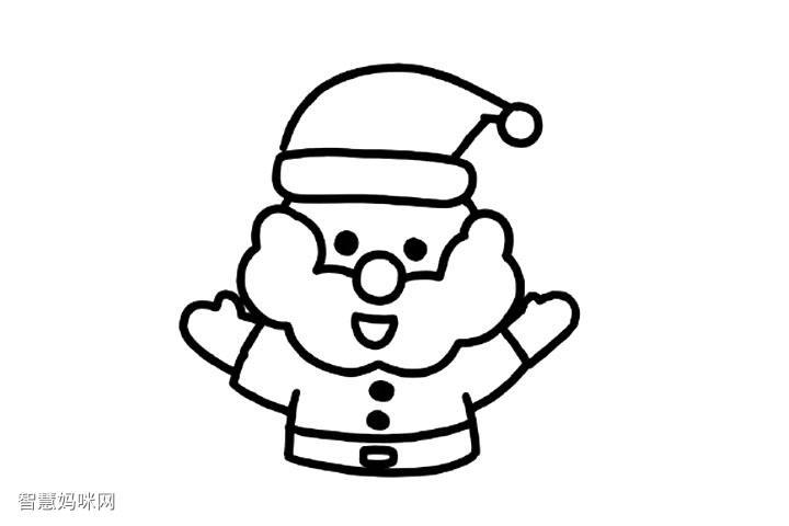 如何画可爱的圣诞老人简笔画-图5如何画可爱的圣诞老人简笔画-图6