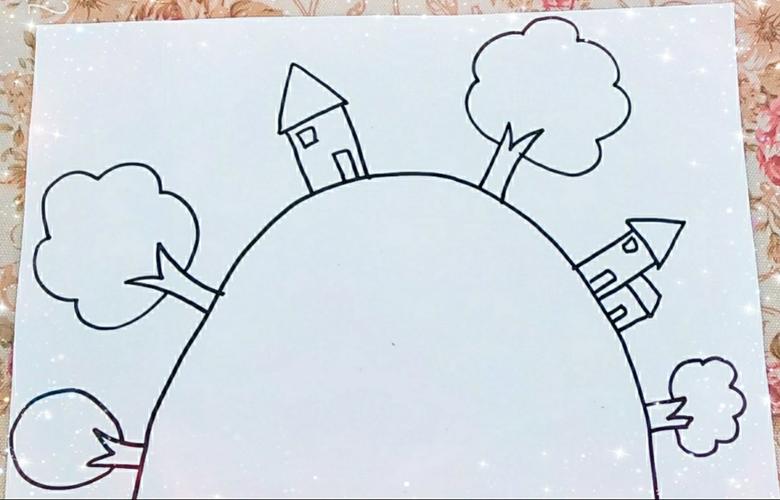 西城实小幼儿园空中小课堂2月12中班简笔画分享《我们的家园》
