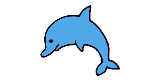 海豚简笔画怎么画海豚简笔画好看
