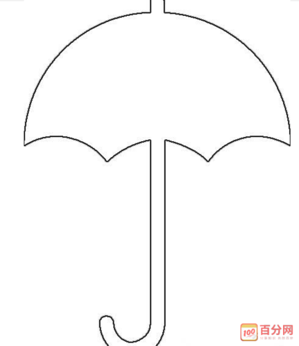 雨伞简笔画图片