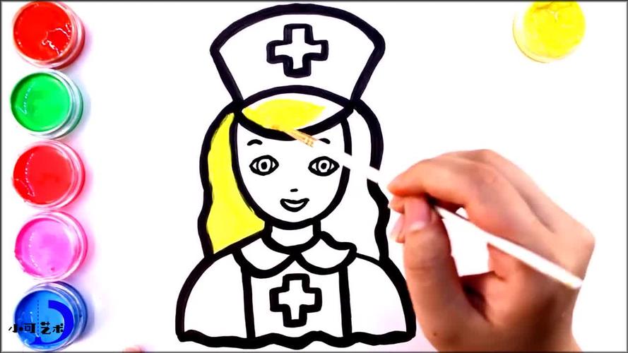 0135 来源好看视频-早教简笔画漂亮的护士姐姐宝宝学画画 2简单