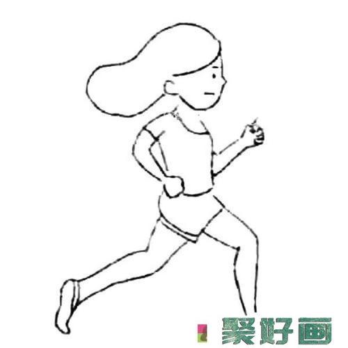 跑步运动员简笔画步骤图解怎么画简笔画教程