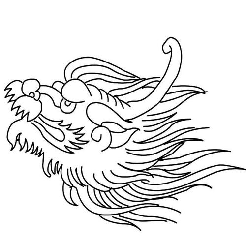 中国龙龙头动物简笔画步骤图片大全儿童简笔画幼儿简笔画简笔画