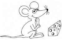 小老鼠简笔画可爱的三线鼠
