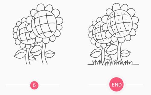 简笔画向日葵的画法视频教程