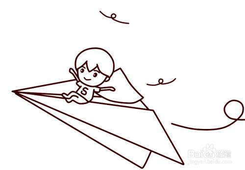 怎么画纸飞机卡通儿童节简笔画