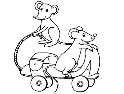 动物简笔画老鼠62