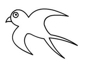 儿童绘画简笔画图片大全之燕子图解教程燕子简笔画三步简笔画小燕子的