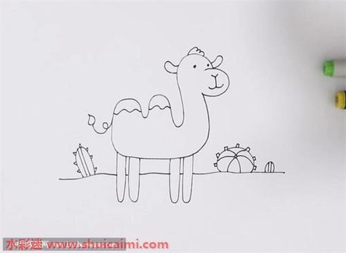 骆驼怎么画骆驼简笔画简单彩色