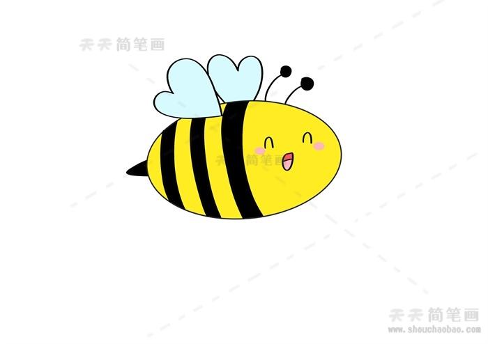 简笔画可爱的蜜蜂简笔画蜜蜂简笔画怎么画的好看又简单