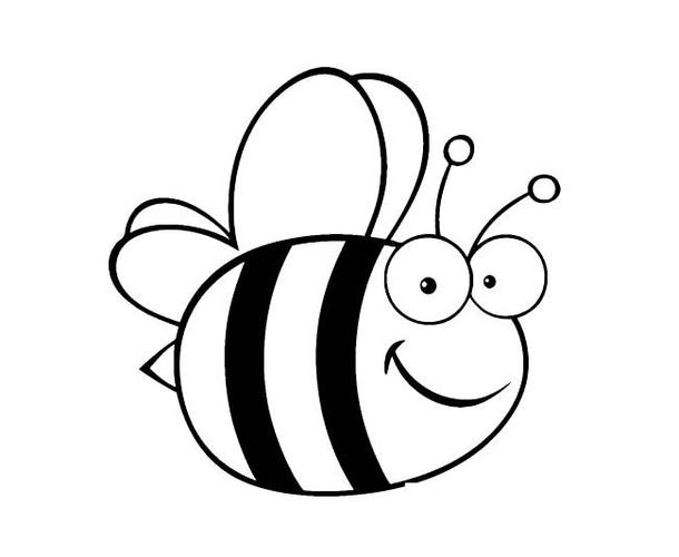 画栏目里的可爱胖胖的蜜蜂简笔画昆虫简笔画儿童简笔画幼儿简笔画