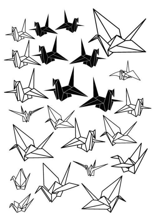 一对千纸鹤简笔画千纸鹤简笔画怎么画千纸鹤简笔画图片大全-在线图片
