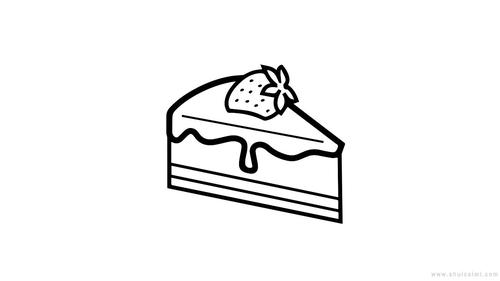 小蛋糕简笔画怎么画小蛋糕简笔画顺序