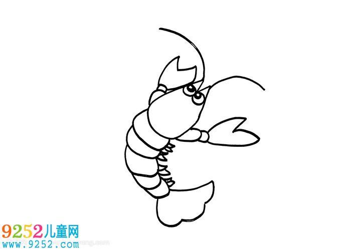 小虾简笔画