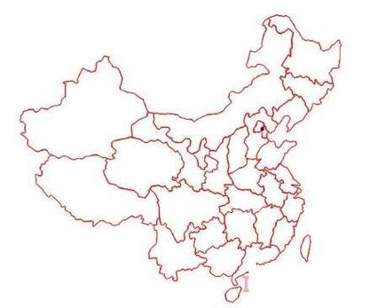 中国省会地图简笔画画法