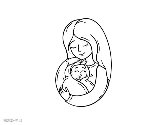 7张简单好画的母亲节主题简笔画-图27张简单好画的母亲节主题简笔画