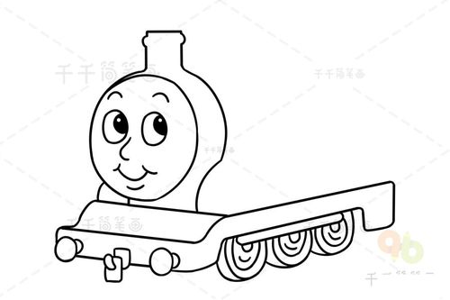 托马斯小火车简笔画-儿童简笔画大全