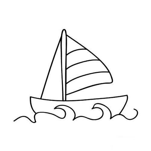 帆船的简笔画法-儿童简笔画大全