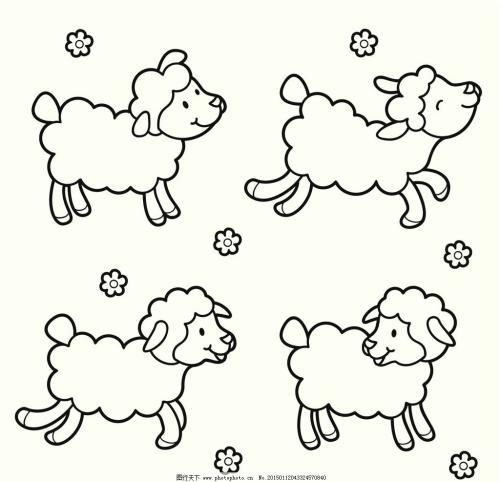 简笔画教程|学画可爱的小羊在手抄报手账本里 大人小孩都能画视频