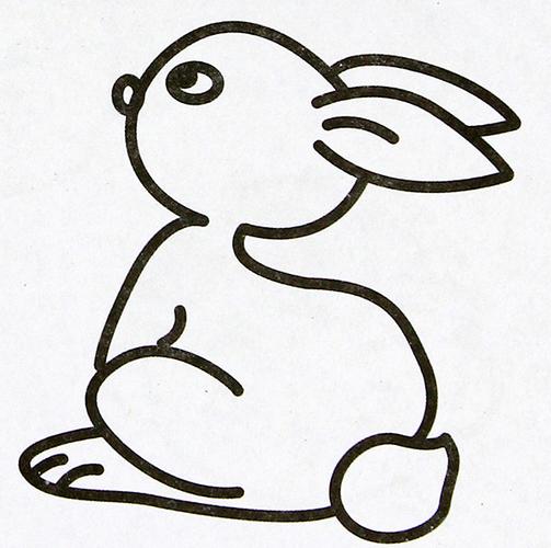 简笔画兔子的简笔画兔子怎么画美术图片美术作品