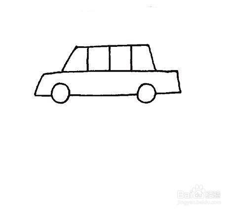 小汽车的简笔画小汽车简笔画这样画秒会用 号画简笔画教程简笔画汽车