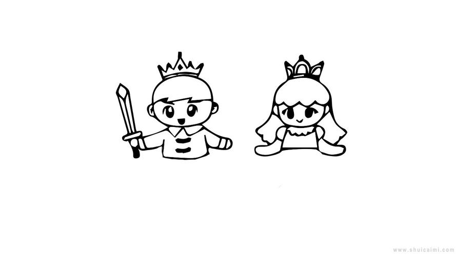 让你画公主和王子简笔画更简单还特别快