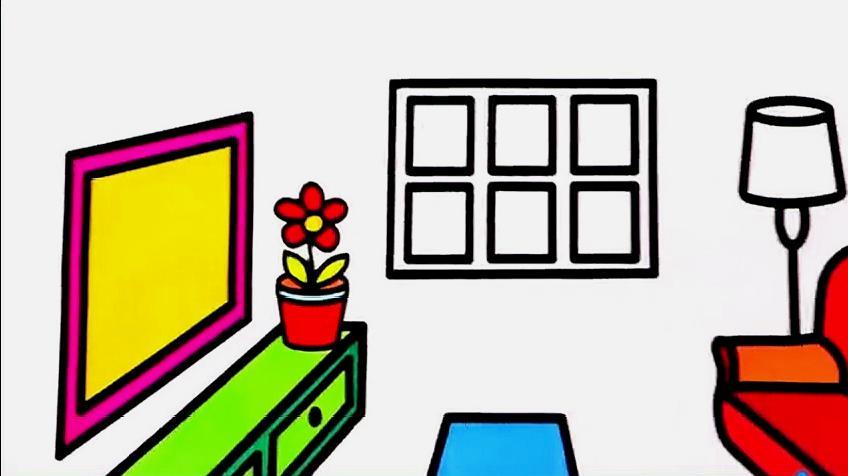 0100  来源好看视频-儿童房间内部简笔画这样画的房子简单又好看