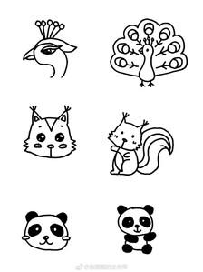 简笔画首页 绘画教程 儿童画教程 猫的简笔画大全 可爱动物简笔画猫
