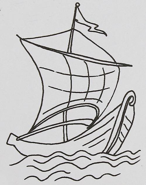关于帆船的简笔画简笔画帆船图片帆船简笔画作品帆船怎么画关于帆船的