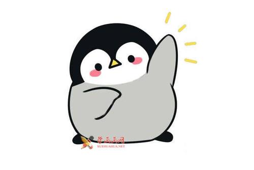10款可爱的卡通企鹅的简笔画画法素材