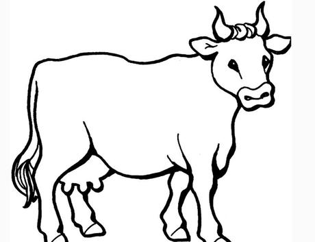 卡通的牛简笔画图片卡通的牛儿童绘画图集 奶牛简笔画9690简笔画|一