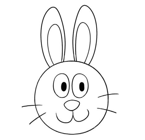 圆形画动物怎么画圆形画兔子简笔画画法步骤教程