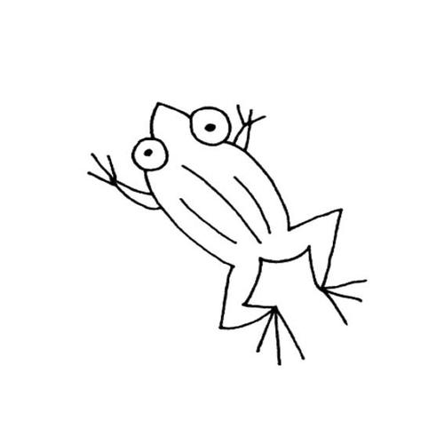青蛙简易画法幼儿简笔画