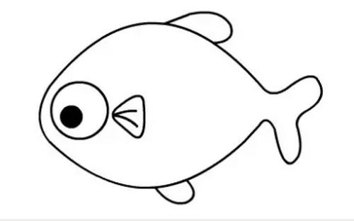 迷你小鱼简笔画可爱小鱼简笔画图片大全 幼儿园画鱼的简笔画作品简单