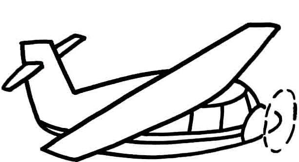 卡通喷气式战斗机侦察机简笔画图片铅笔素描