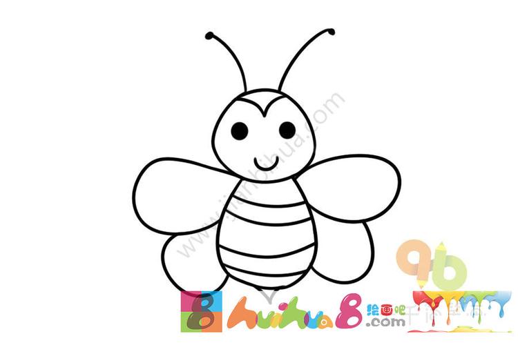 小蜜蜂简笔画步骤图 蜜蜂简笔画彩色如何画蜜蜂简笔画蜜蜂简笔画