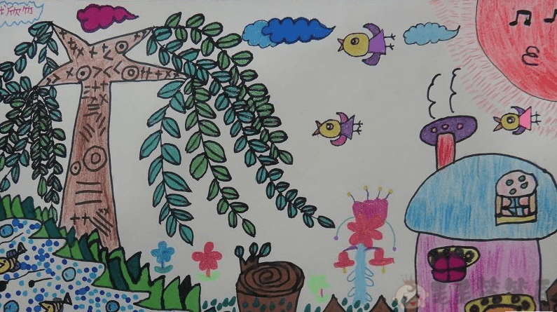 儿童画春天关于春天的儿童画 - 毛毛简笔画