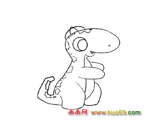 恐龙宝宝简笔画1