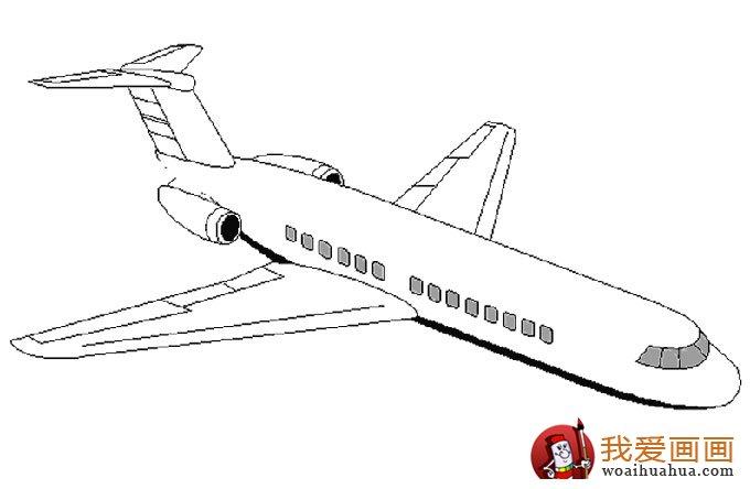 飞机简笔画各种各样的简笔画飞机图片11副6简笔画儿童画我爱